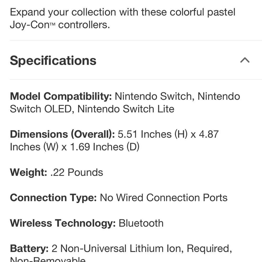 Nintendo Joy-Con Pair - Pastel Pink